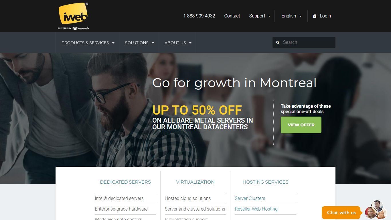 iWeb: Cloud Hosting, Server Hosting & Hosted Solutions